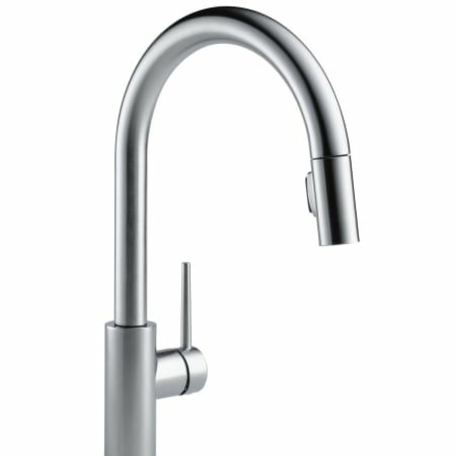 * Pullout Spray | Best Sale Delta Trinsic 1.8 Gpm Single Hole Pull Down Kitchen Faucet With Limited Swivel