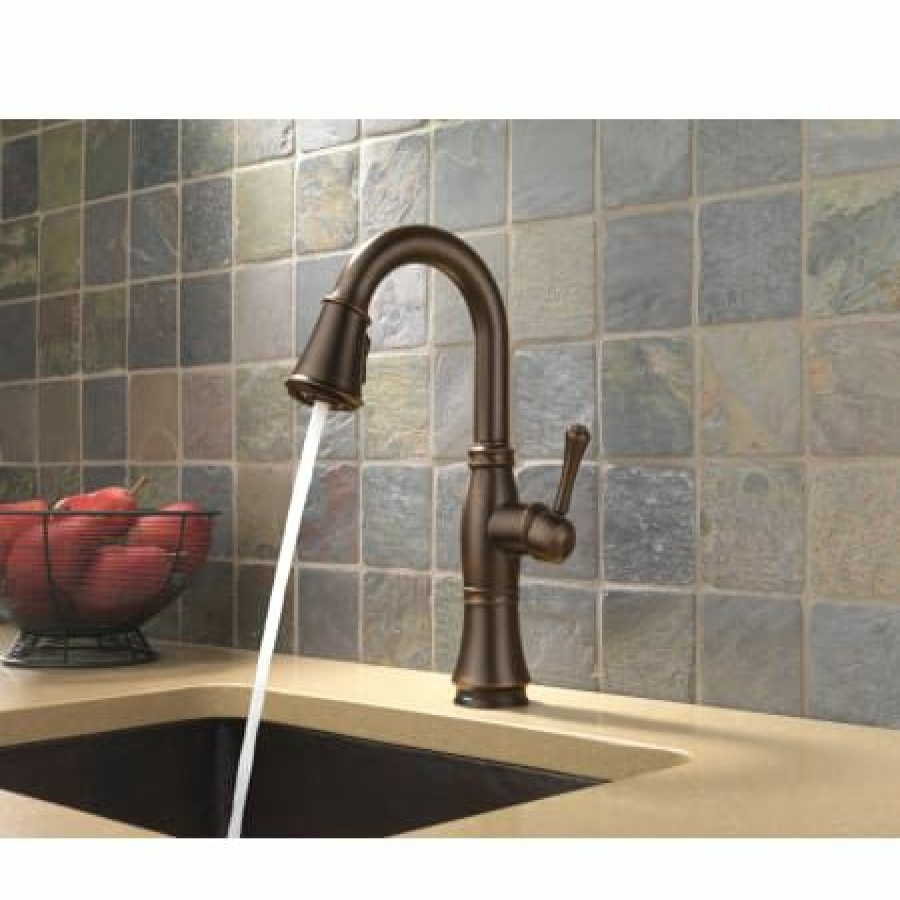 * Pullout Spray | Wholesale Delta Cassidy Pull-Down Bar/Prep Faucet With On/Off Touch Activation And Magnetic Docking Spray Head