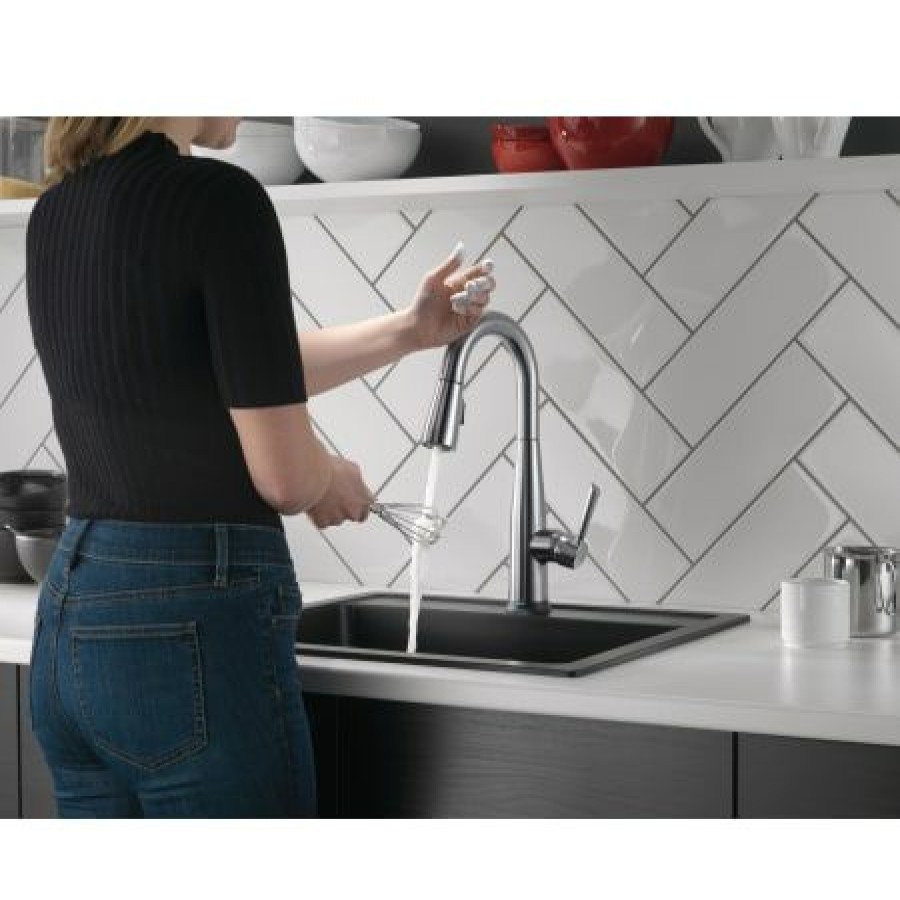 * Pullout Spray | Brand New Delta Essa Pull-Down Bar/Prep Faucet With On/Off Touch Activation And Magnetic Docking Spray Head Includes Lifetime Warranty (5 Year On Electronic Parts)