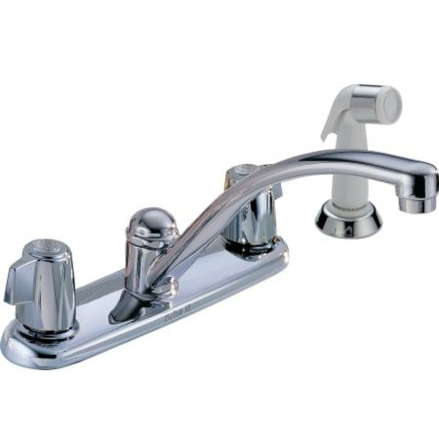 * Sidespray Included | New Delta Classic Kitchen Faucet With Side Spray Includes Lifetime Warranty