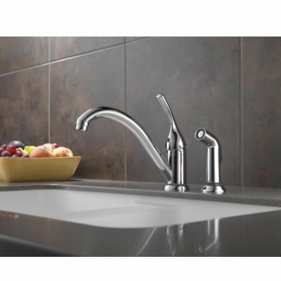 * Sidespray Included | Wholesale Delta Classic Kitchen Faucet With Side Spray Includes Lifetime Warranty