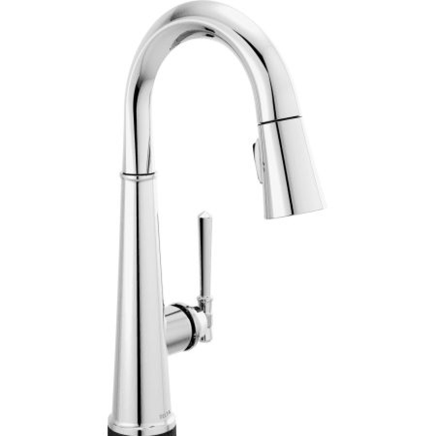 * Pullout Spray | New Delta Emmeline 1.8 Gpm Pull-Down Bar/Prep Faucet With On/Off Touch Activation And Magnetic Docking Spray Head