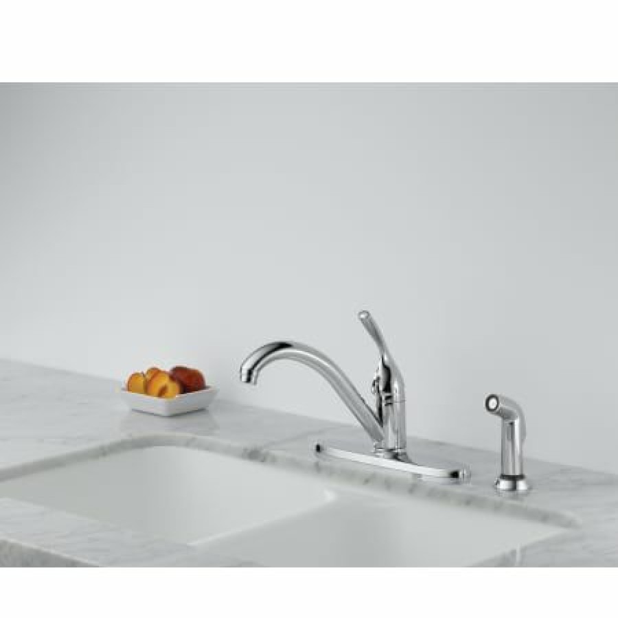 * Sidespray Included | Buy Delta Classic Kitchen Faucet With Side Spray Includes Lifetime Warranty