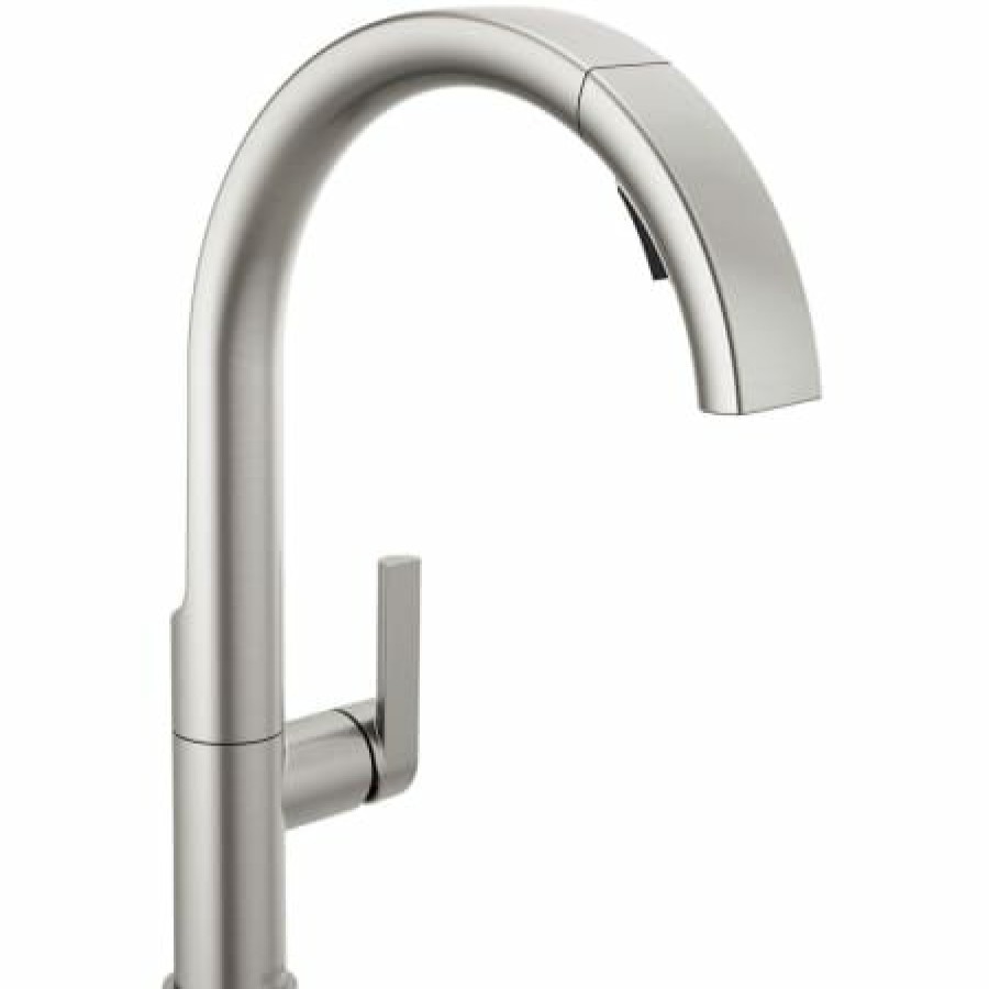 * Pullout Spray | Best Pirce Delta Keele 1.8 Gpm Single Hole Pull Down Kitchen Faucet Magnatite And Touch-Clean Technology