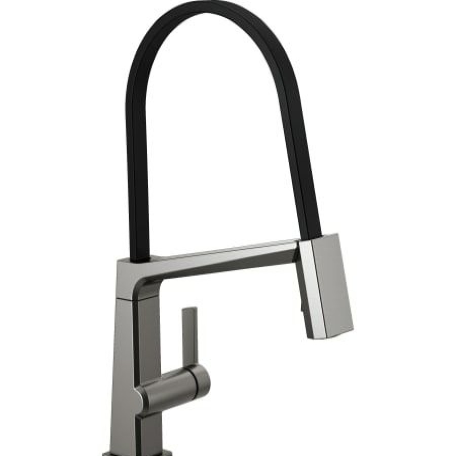 * Pullout Spray | Deals Delta Pivotal Pull-Down Kitchen Faucet With Exposed Hose, On/Off Touch Activation, Magnetic Docking Spray Head Limited Lifetime Warranty (5 Year On Electronic Parts)