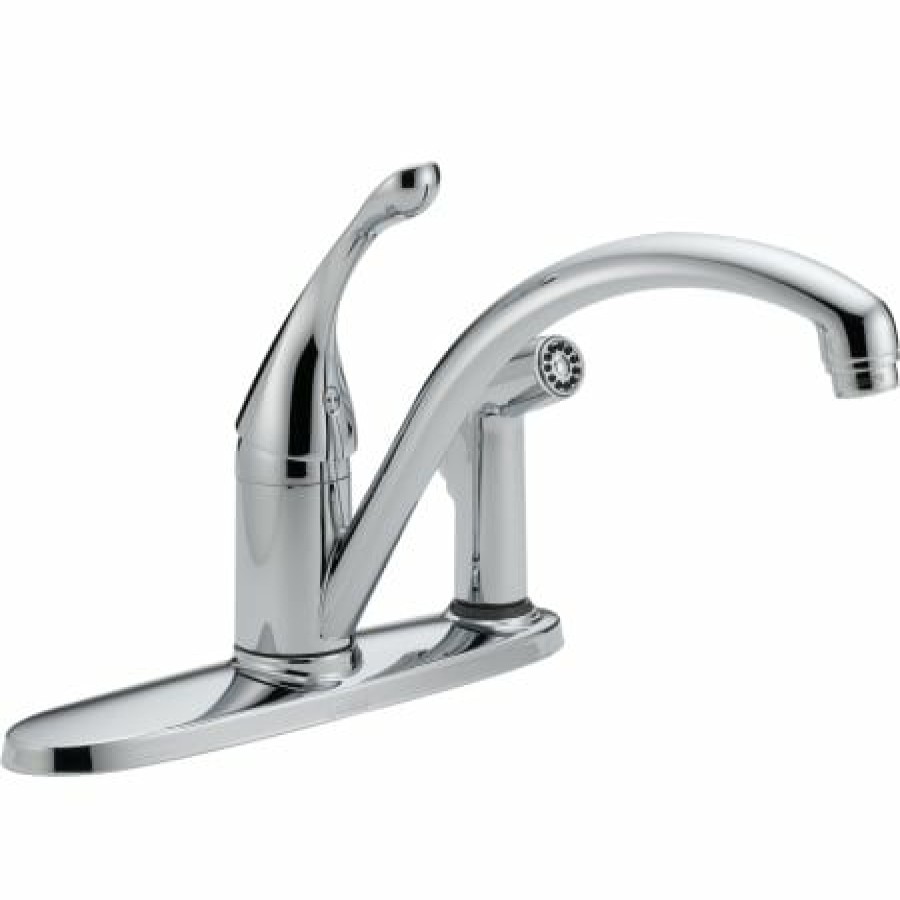 * Sidespray Included | Discount Delta Collins Kitchen Faucet With Side Spray Includes Lifetime Warranty