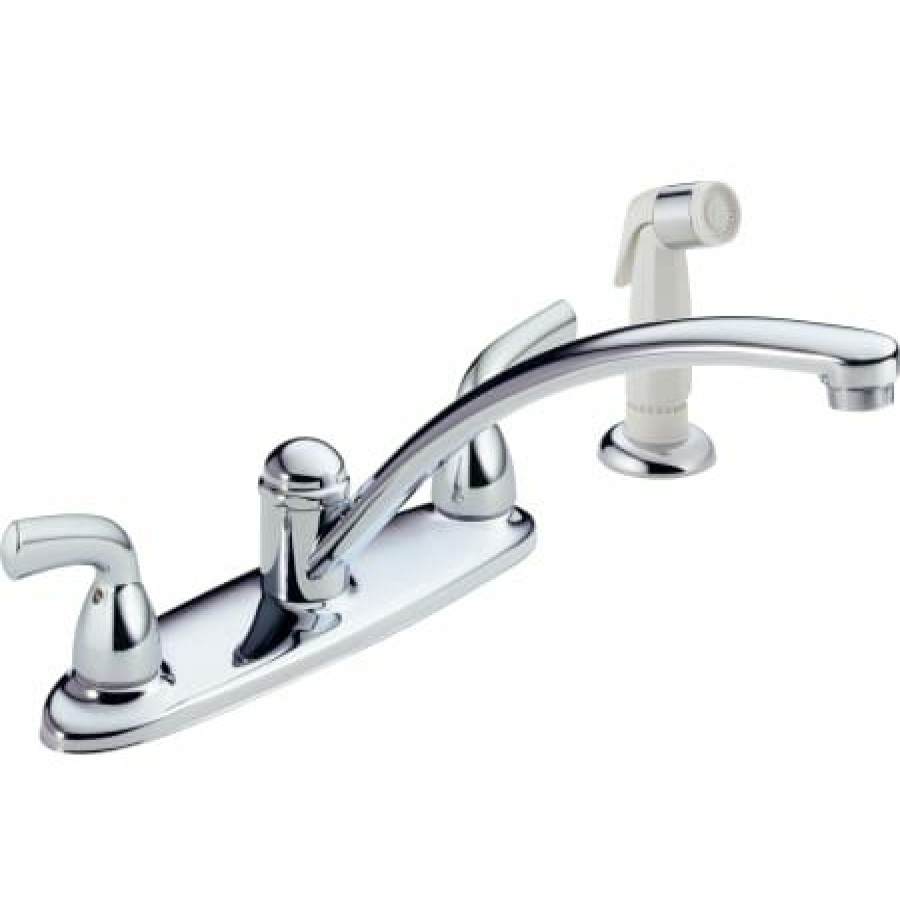 * Sidespray Included | Brand New Delta Foundations Kitchen Faucet With Side Spray Includes Lifetime Warranty