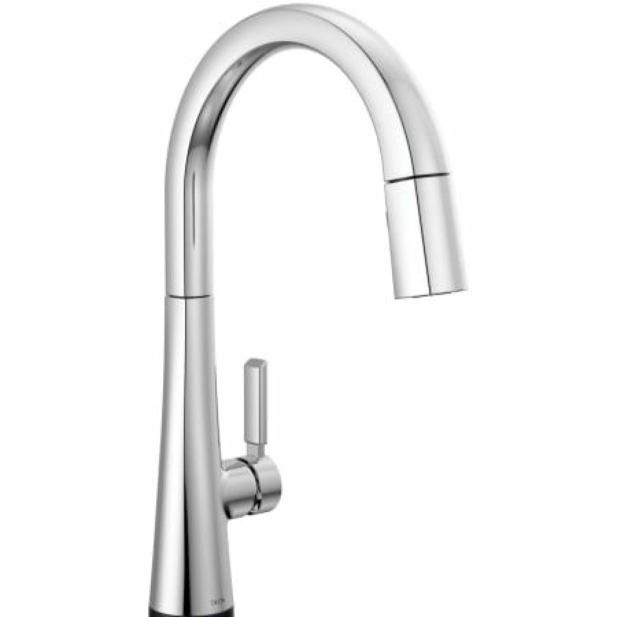 * Pullout Spray | Wholesale Delta Monrovia 1.8 Gpm Deck Mounted Pull Down Kitchen Faucet With Diamond Seal, Touch-Clean, Magnatite, And Touch2O Technologies