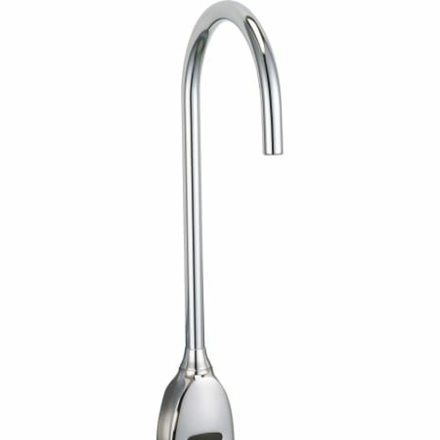 * Electronic | Budget Delta 1.5Gpm Motion Activated Battery Operated 1 Hole Electronic Bar / Prep Faucet With Smooth End Gooseneck Spout From The Commercial Series