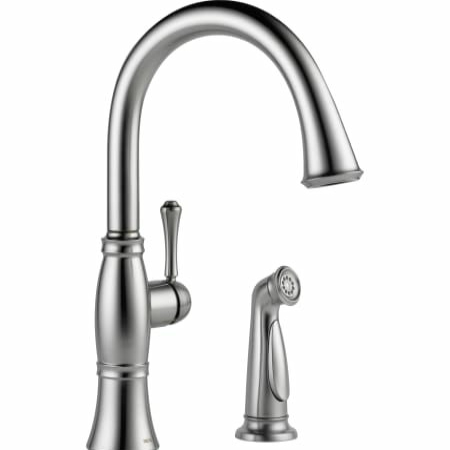 * Sidespray Included | Discount Delta Cassidy Kitchen Faucet With Side Spray Includes Lifetime Warranty