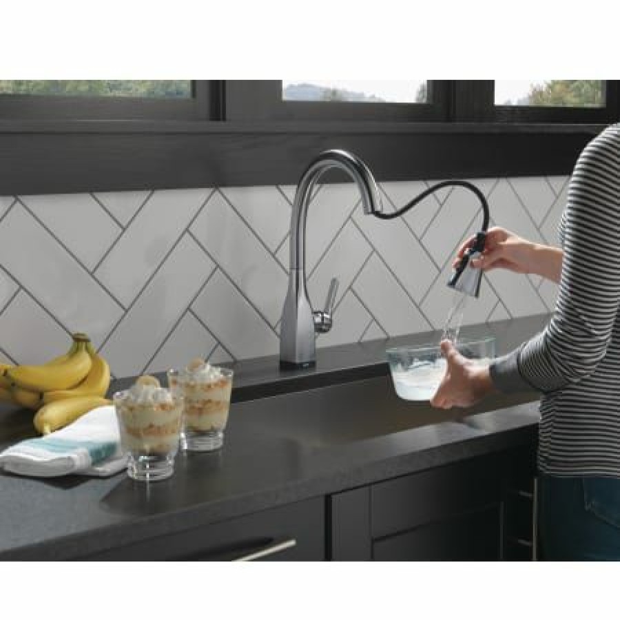 * Pullout Spray | Outlet Delta Mateo 1.8 Gpm Single Hole Kitchen Faucet With Diamond Seal And Touch2O Technology