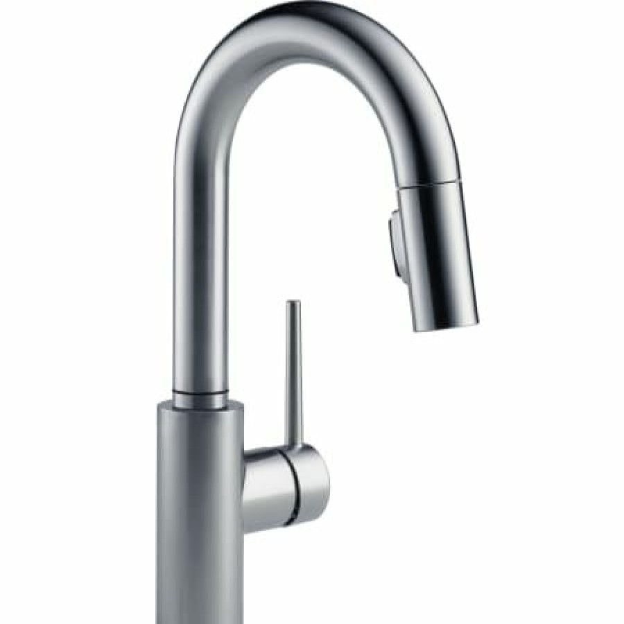 * Pullout Spray | Deals Delta Trinsic 1.8 Gpm Single Hole Pull-Down Bar/Prep Faucet With Magnetic Docking Spray Head