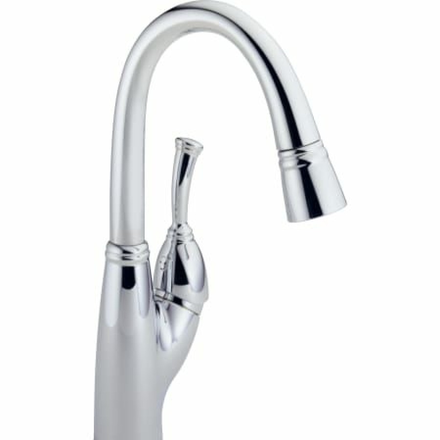 * Pullout Spray | Cheap Delta Allora Pull-Down Bar/Prep Faucet With Magnetic Docking Spray Head Includes Lifetime Warranty