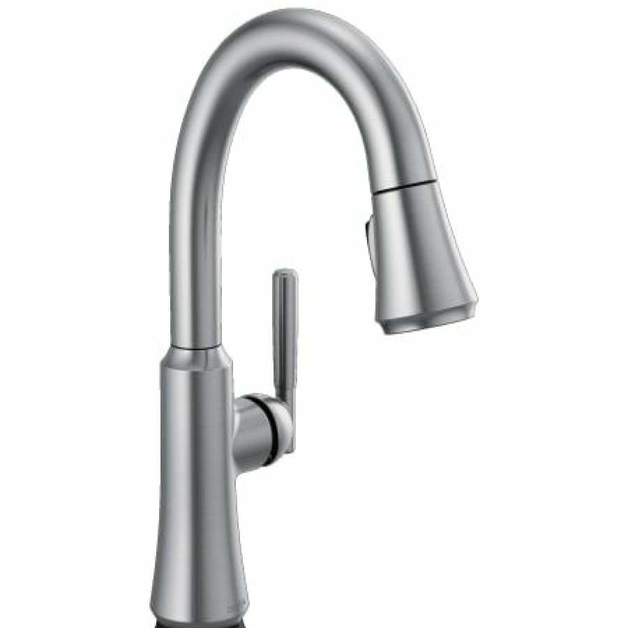 * Pullout Spray | Buy Delta Coranto 1.8 Gpm Single Hole Pull Down Bar Faucet With On/Off Touch Activation And Magnetic Docking Spray Head