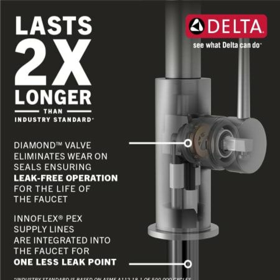 * Pullout Spray | Buy Delta Coranto 1.8 Gpm Single Hole Pull Down Bar Faucet With On/Off Touch Activation And Magnetic Docking Spray Head