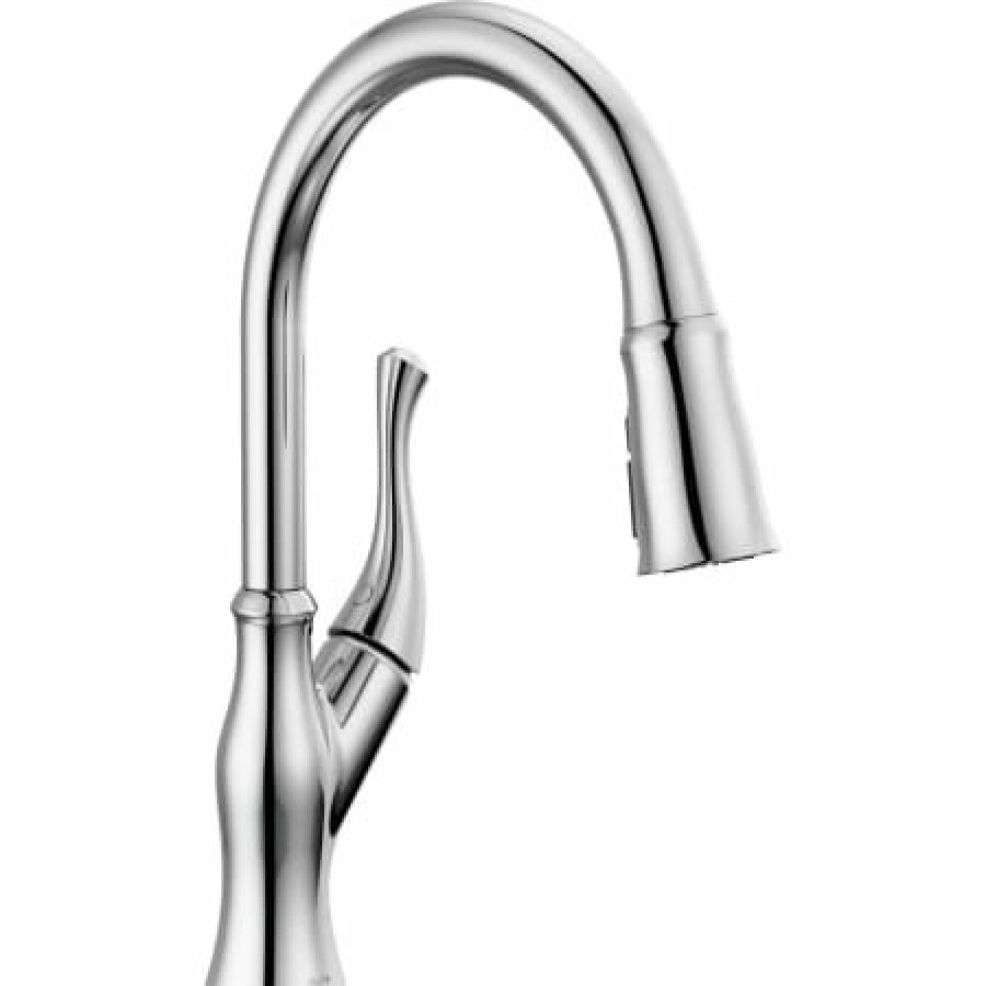 * Pullout Spray | Brand New Delta Ophelia 1.8 Gpm Single Hole Pull Down Kitchen Faucet With Touch2O Technology Includes Escutcheon