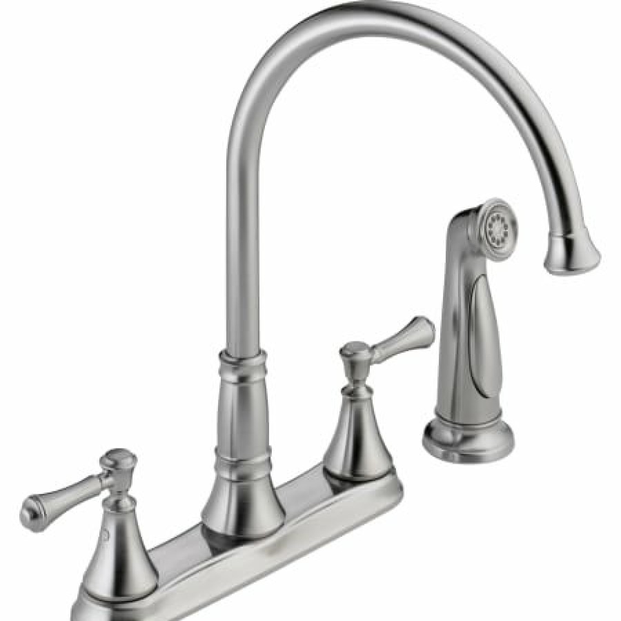 * Sidespray Included | Wholesale Delta Cassidy Kitchen Faucet With Side Spray Includes Lifetime Warranty