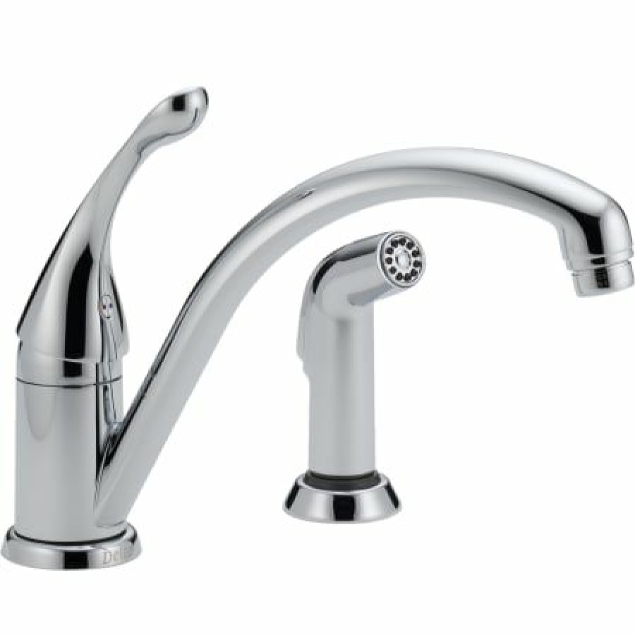 * Sidespray Included | Best Deal Delta Collins Kitchen Faucet With Side Spray Includes Lifetime Warranty