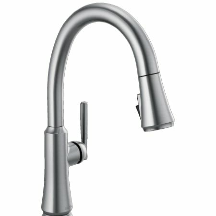 * Pullout Spray | Best Pirce Delta Coranto 1.8 Gpm Single Hole Pull Down Kitchen Faucet With Magnetic Docking Spray Head And Shieldspray