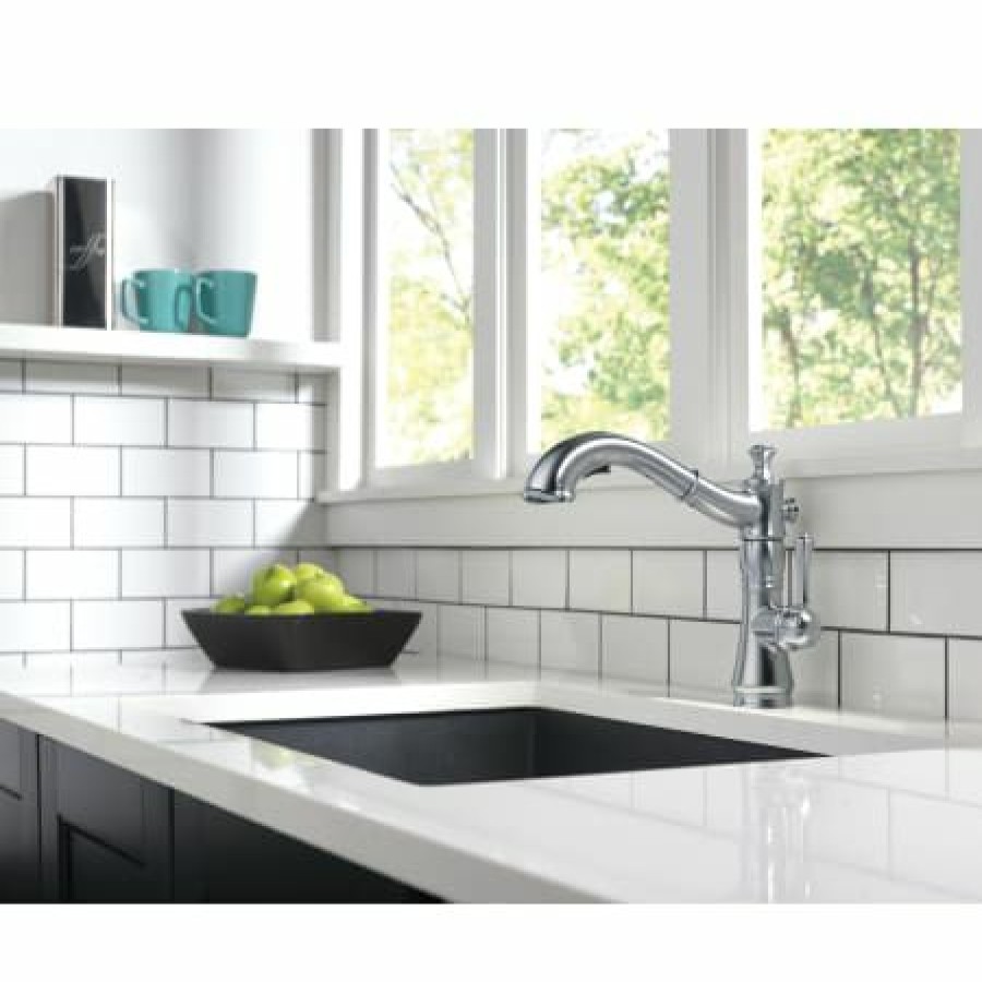 * Pullout Spray | Discount Delta Cassidy Pull-Out Kitchen Faucet Includes Lifetime Warranty