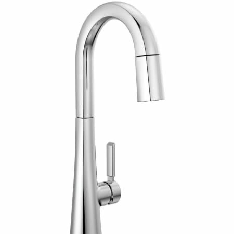 * Pullout Spray | Buy Delta Monrovia 1.8 Gpm Single Hole Pull Down Bar/Prep Faucet With Magnetic Docking Spray Head Limited Lifetime Warranty